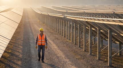 120kW Ground-Mounted Solar — Warehouse Yard