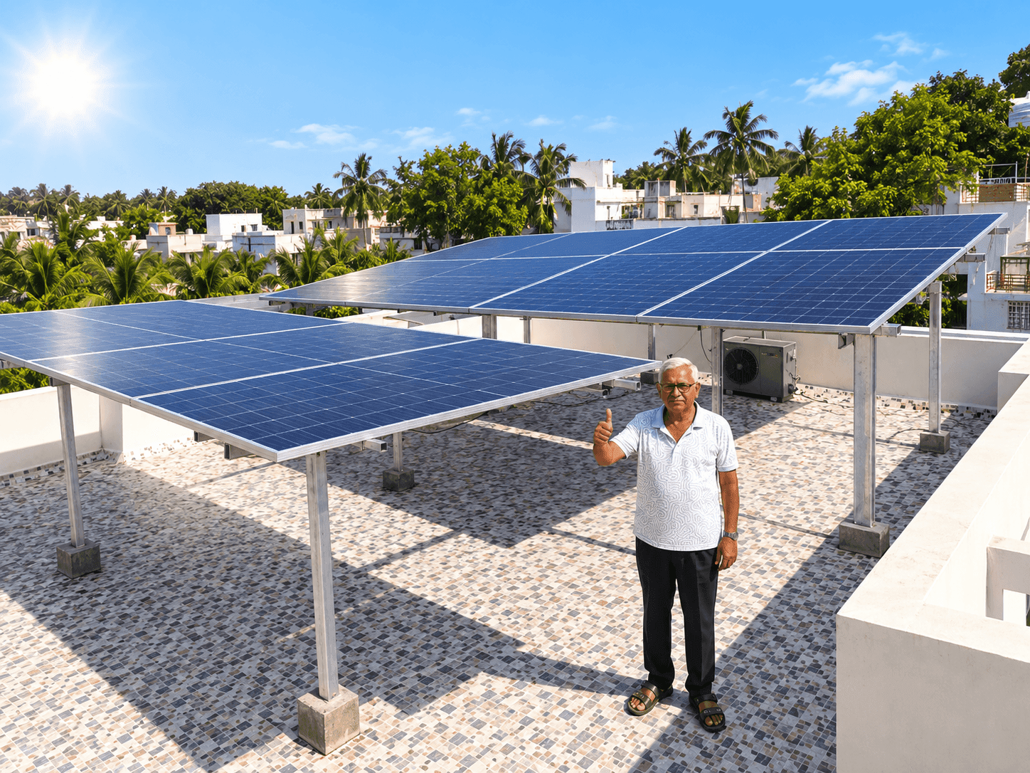 7kW Rooftop Solar Installation — Veraval